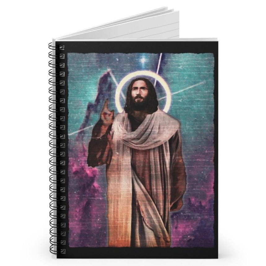 "Space Jesus" Spiral Notebook